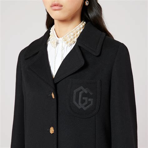 accappatoio di gucci|Gucci Cappotto in lana con ricamo Doppia G.